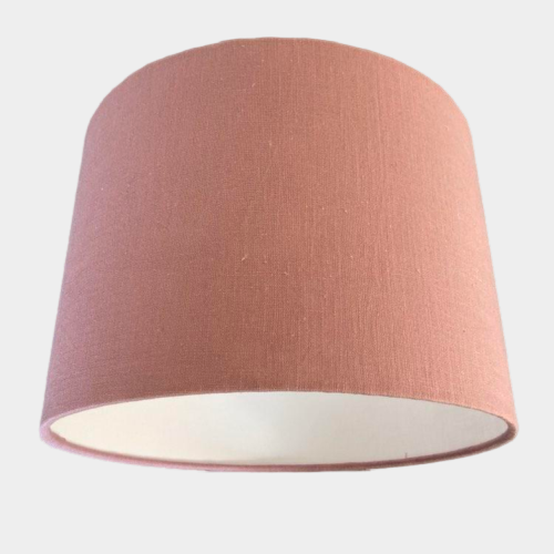 Lilac Lampshade in Linen with White Lining