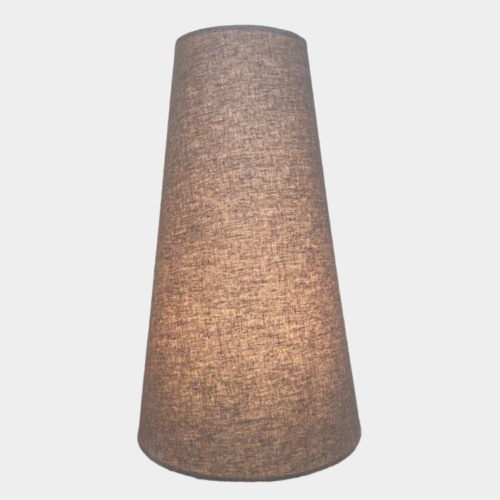 Natural Linen Tall Conical Lampshade