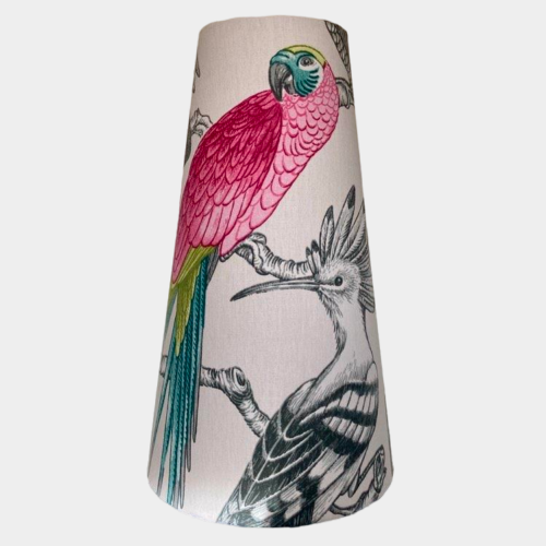 Tropical Parrot Tall Conical Lampshade