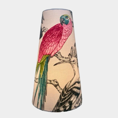 Tropical Parrot Tall Conical Lampshade