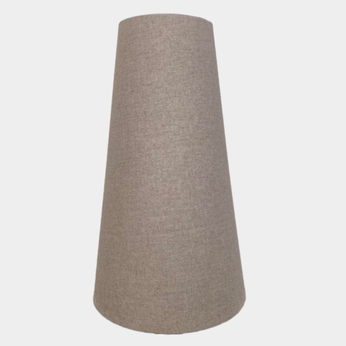 Natural Linen Tall Conical Lampshade